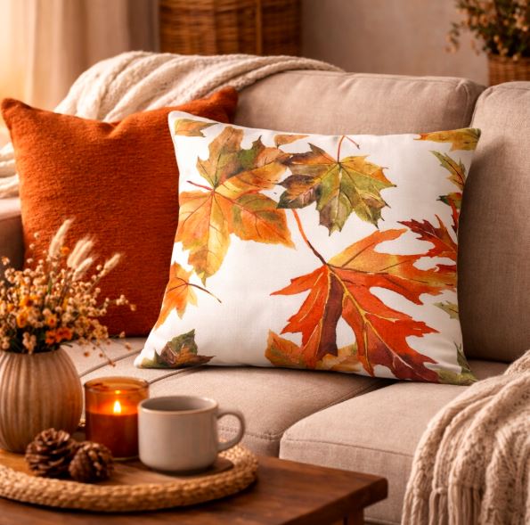 Herfst kussenhoes - 45x45 cm | Kussenhoezenwinkel