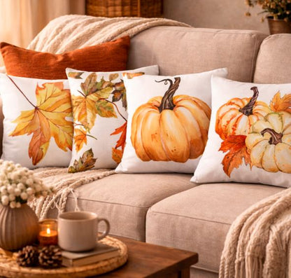 Herfst kussenhoes - 45x45 cm | Kussenhoezenwinkel