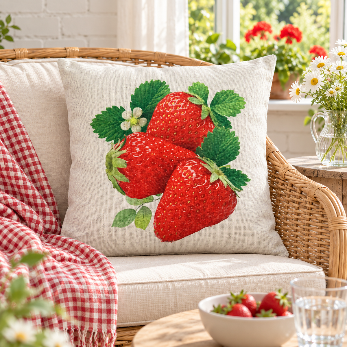 Canvas Strawberry Charm Collection | Kussenhoezenwinkel