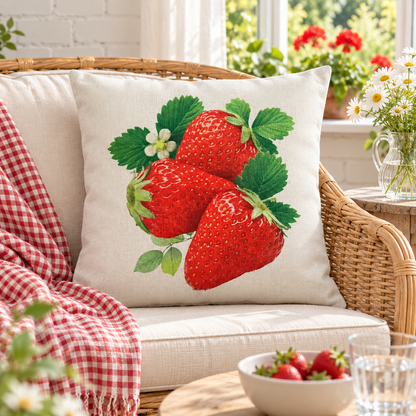 Canvas Strawberry Charm Collection | Kussenhoezenwinkel