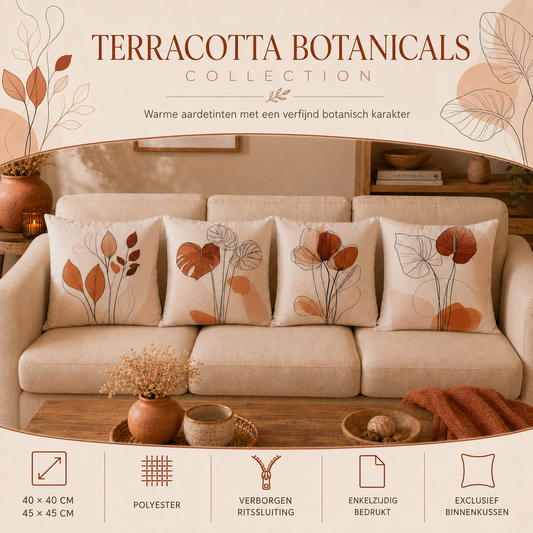 Terracotta Botanicals Collection | Kussenhoezenwinkel