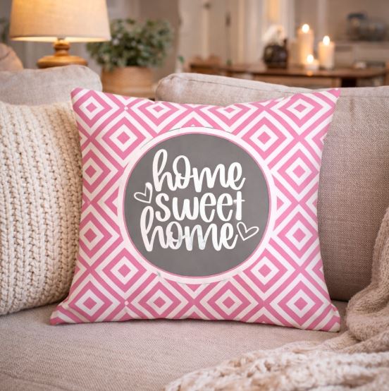 Kussenhoes Roze-Wit - Tekst - Quote - 45x45 cm