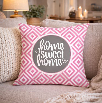 Kussenhoes Roze-Wit - Tekst - Quote - 45x45 cm