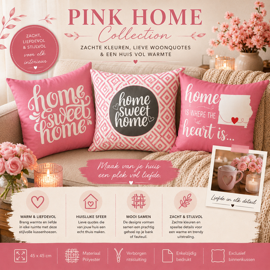 Pink Home Collection | Kussenhoezenwinkel