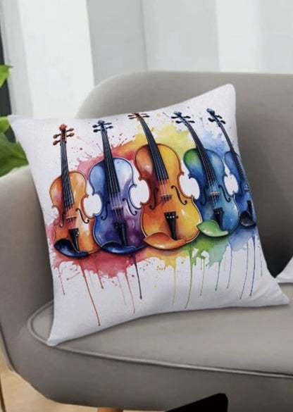 Kussenhoes regenboog violen 45x45 cm | Kussenhoezenwinkel