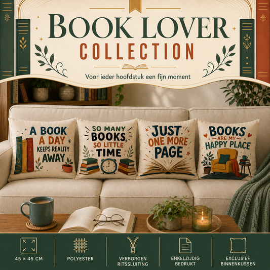 Book Lover Collection | Kussenhoezenwinkel
