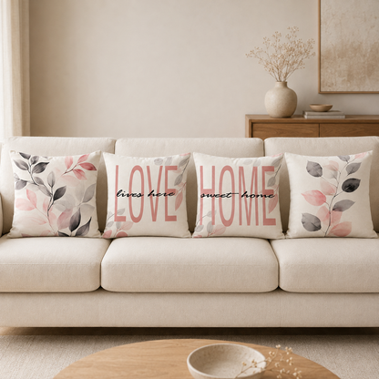 Blush Leaves Collection | Kussenhoezenwinkel