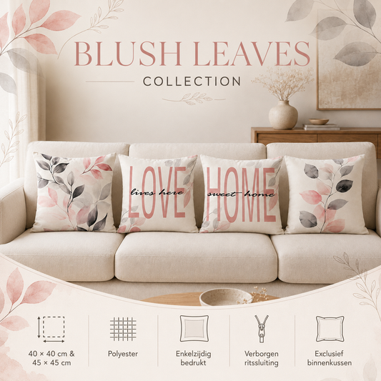 Blush Leaves Collection | Kussenhoezenwinkel