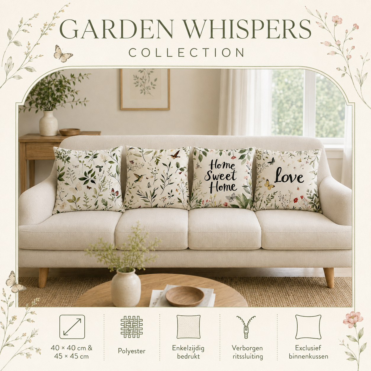 Garden Whispers Collection| Kussenhoezenwinkel