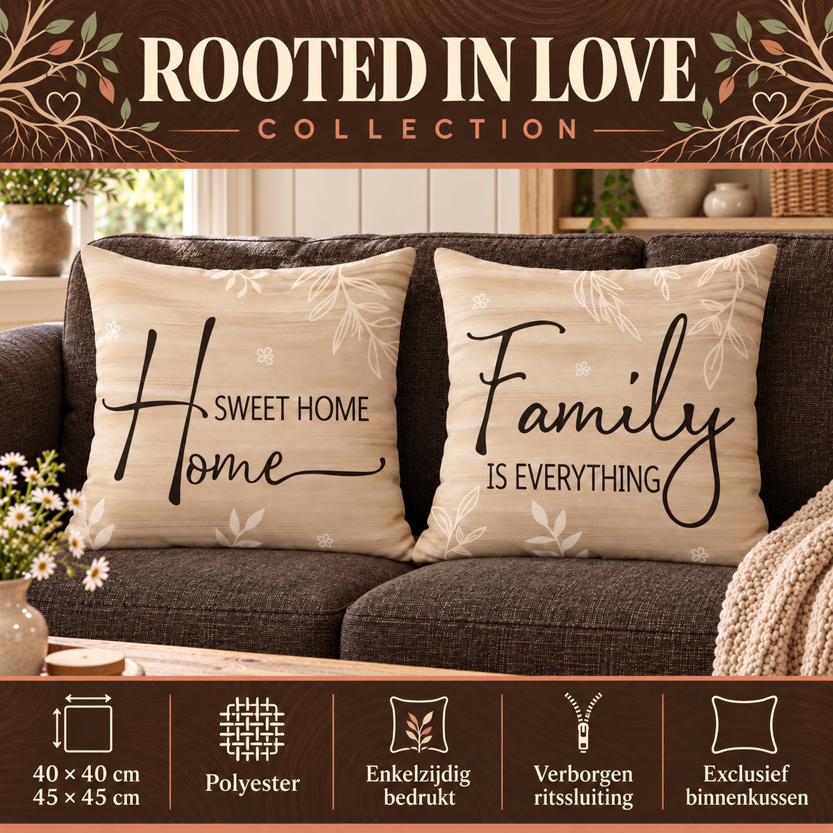 Rooted in Love Collection | Kussenhoezenwinkel
