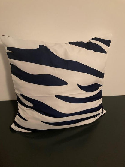 Kussenhoes Dark Blue-White - Donkerblauw-Wit