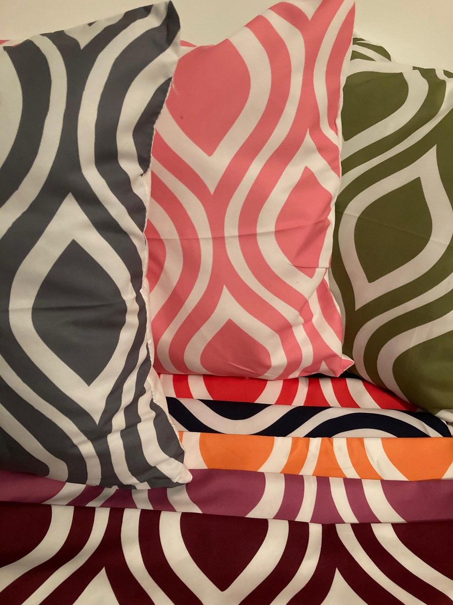 Kussenhoes Gray-White - Grijs-Wit