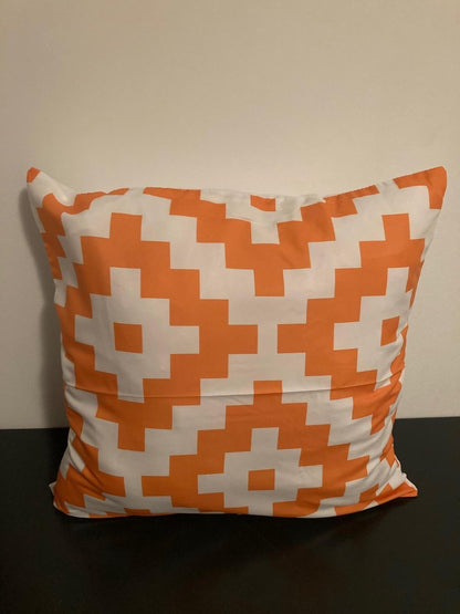 Kussenhoes Orange-White - Oranje-Wit