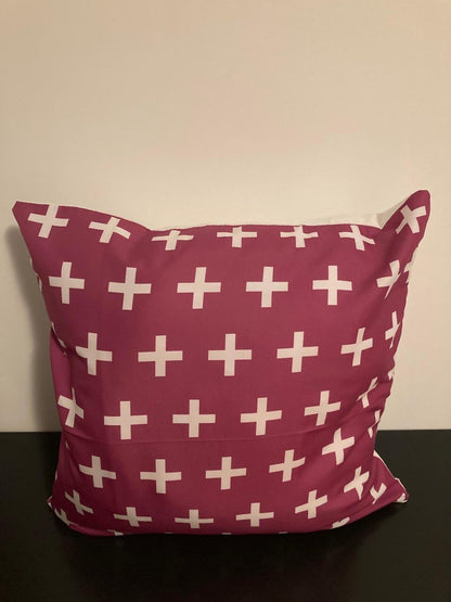 Kussenhoes Purple-White - Paars-Wit