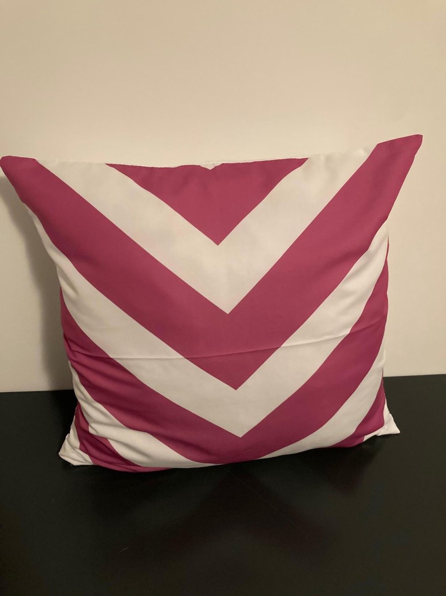 Kussenhoes Purple-White - Paars-Wit