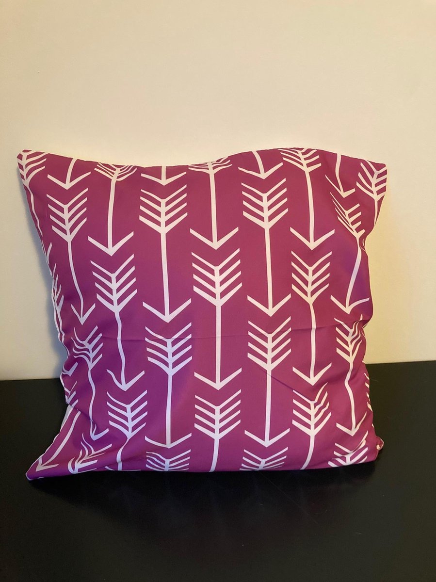 Kussenhoes Purple-White - Paars-Wit