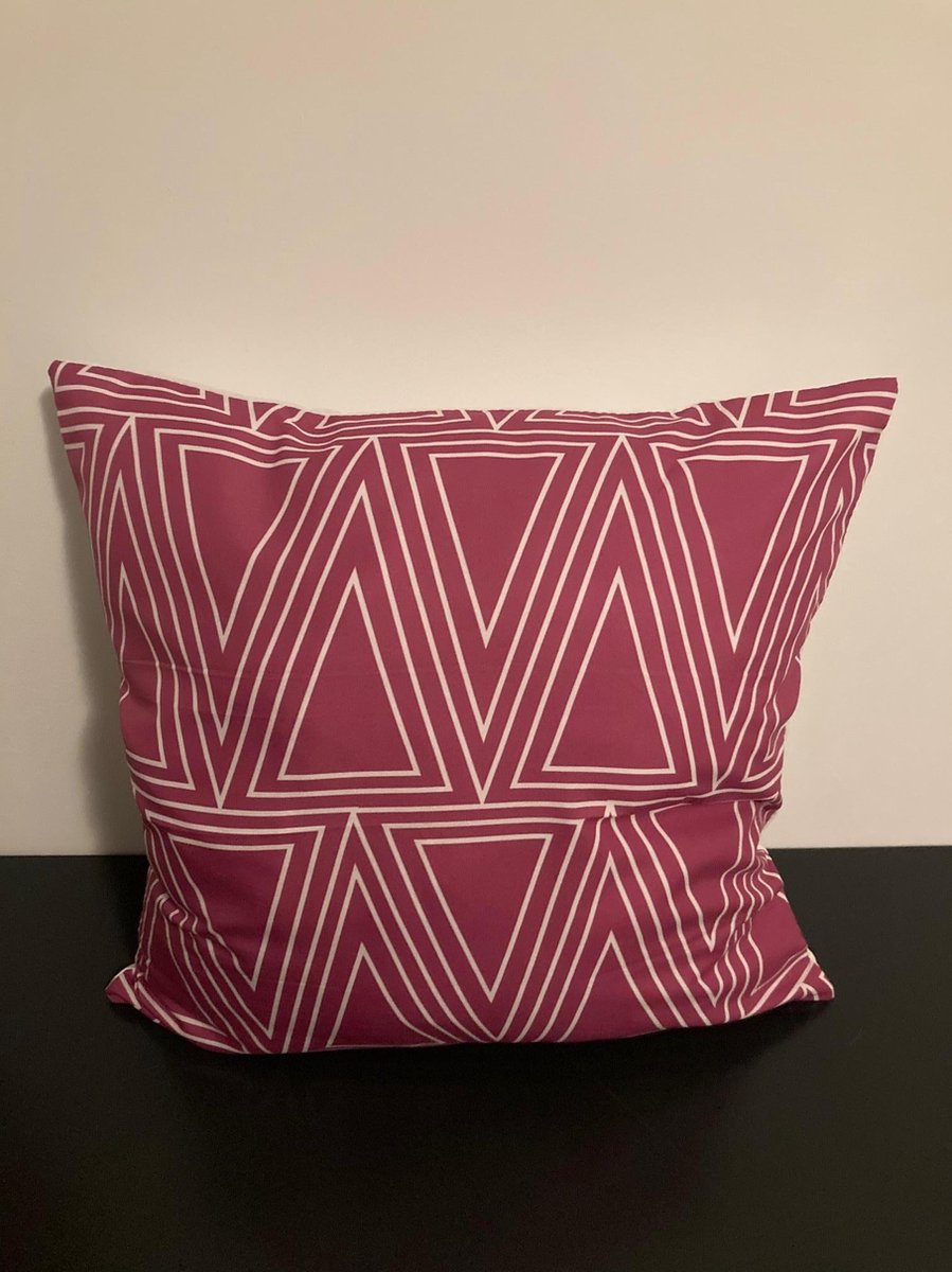 Kussenhoes Purple-White - Paars-Wit