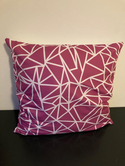 Kussenhoes Purple-White - Paars-Wit