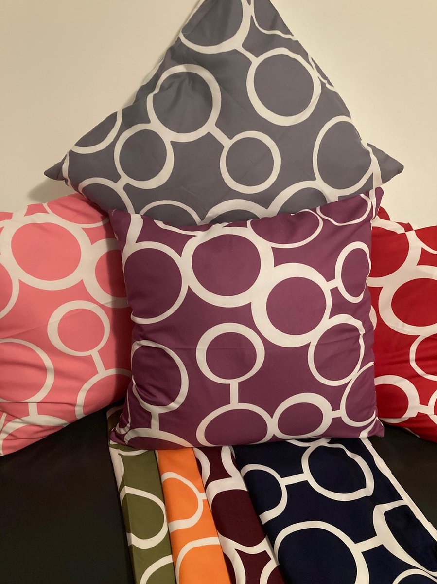Kussenhoes Purple-White - Paars-Wit