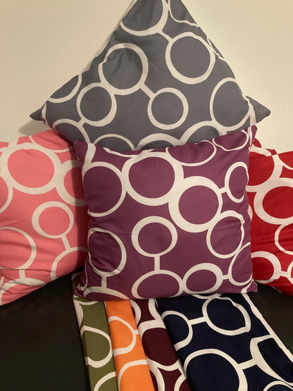 Kussenhoes Purple-White - Paars-Wit