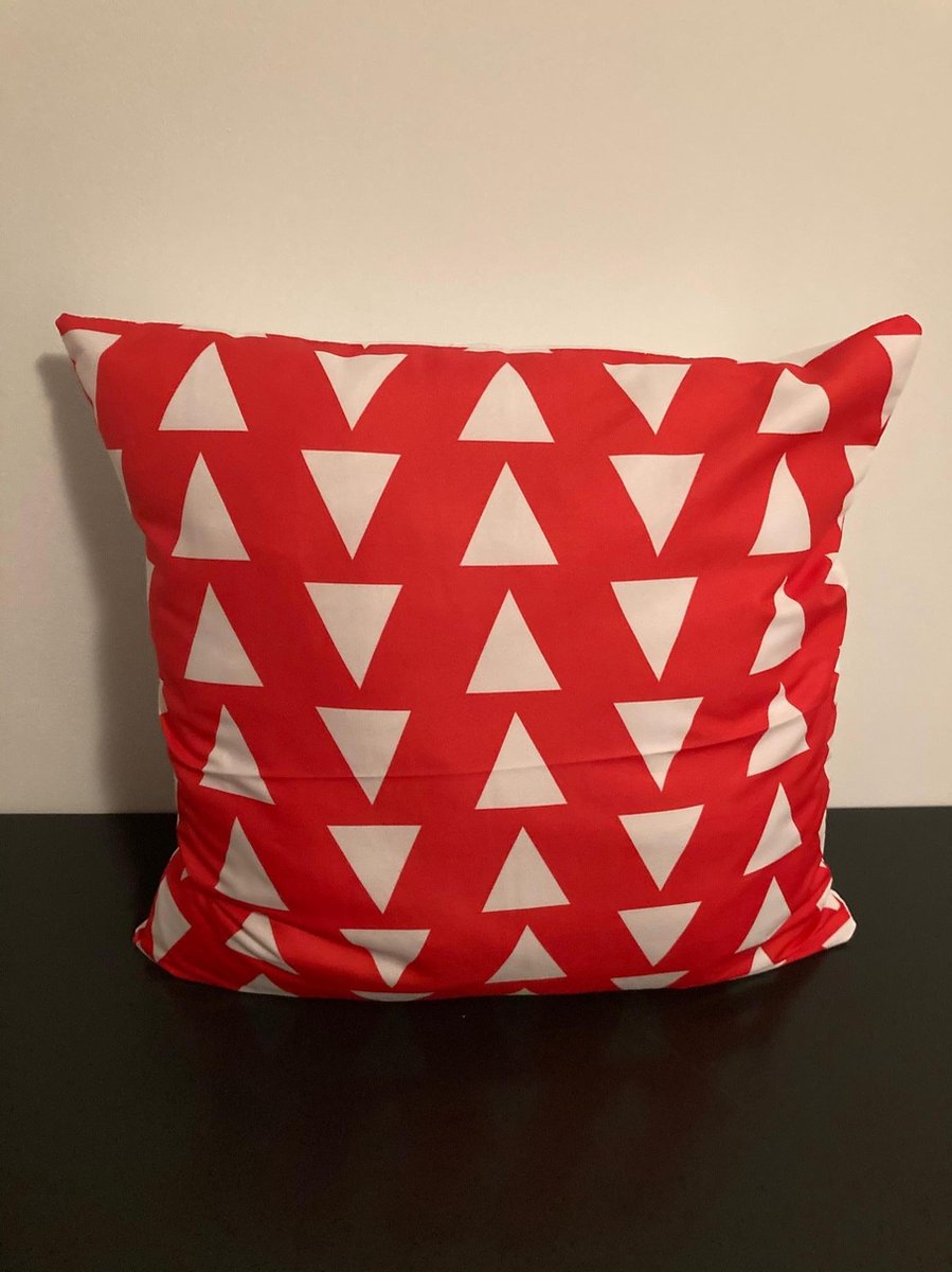 Kussenhoes Red-White - Rood-Wit