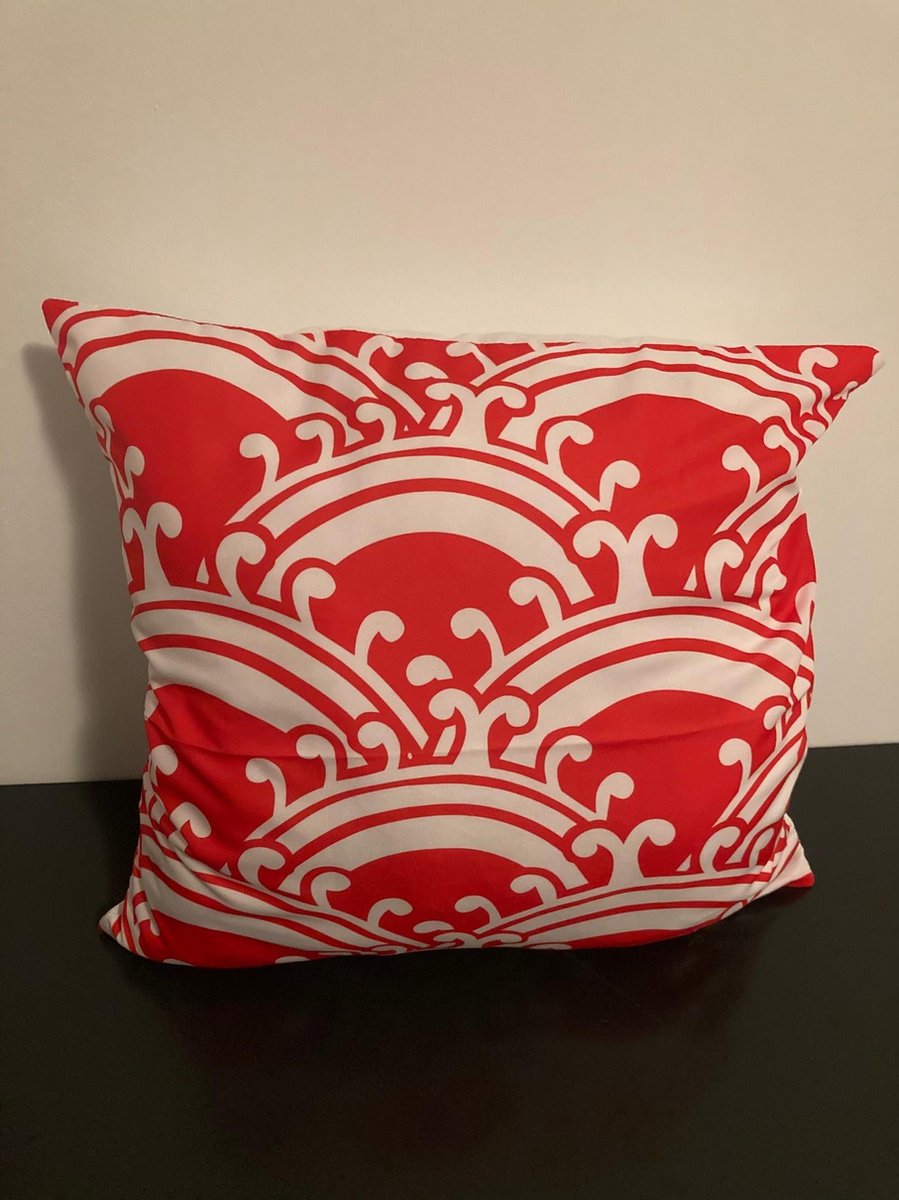 Kussenhoes Red-White - Rood-Wit