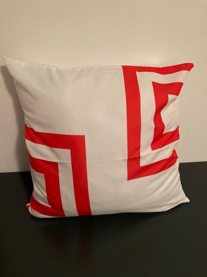 Kussenhoes Red-White - Rood-Wit