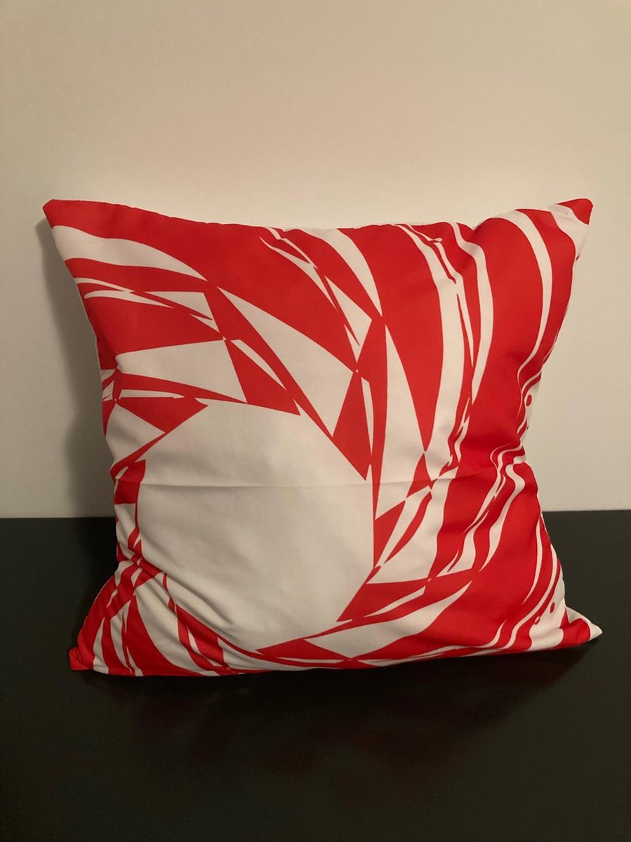 Kussenhoes Red-White - Rood-Wit