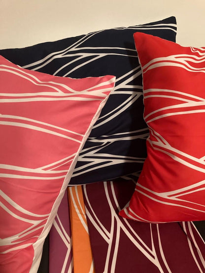 Kussenhoes Red-White - Rood-Wit