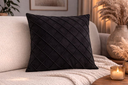 Velvet cross design kussenhoes 45x45 cm | Kussenhoezenwinkel