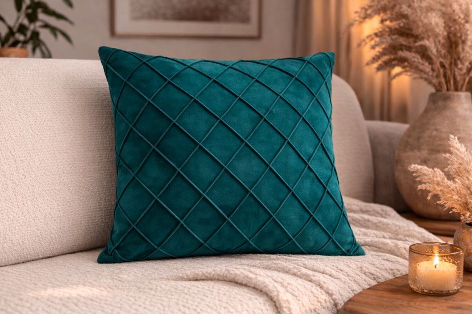 Velvet cross design kussenhoes 45x45 cm | Kussenhoezenwinkel