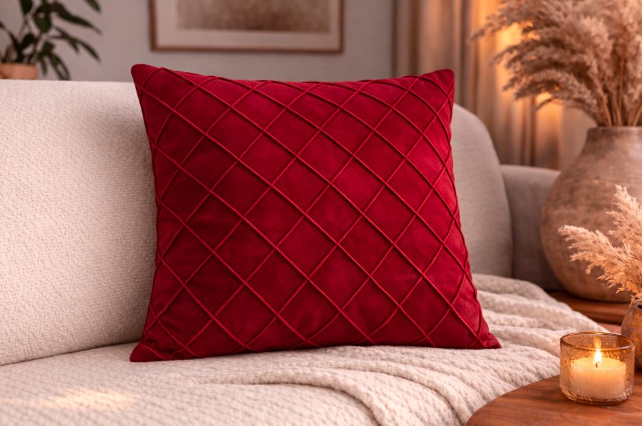 Velvet cross design kussenhoes 45x45 cm | Kussenhoezenwinkel