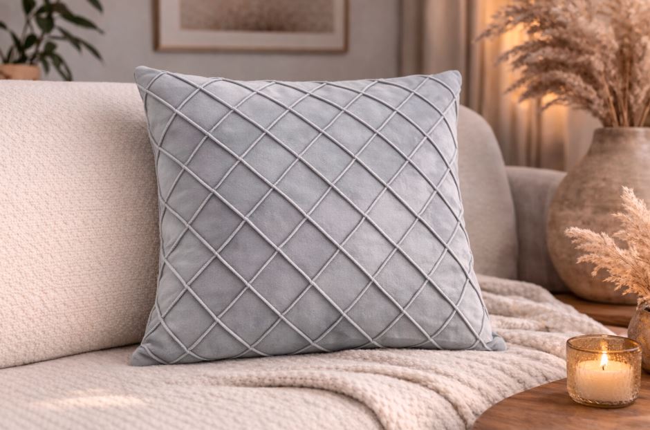 Velvet cross design kussenhoes 45x45 cm | Kussenhoezenwinkel