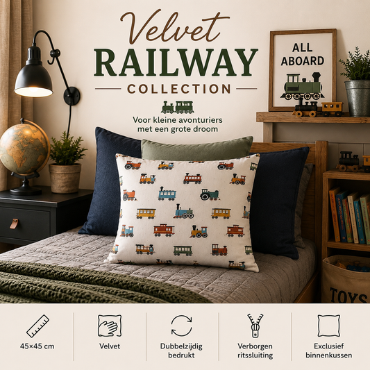 Velvet Railway Collection | Kussenhoezenwinkel
