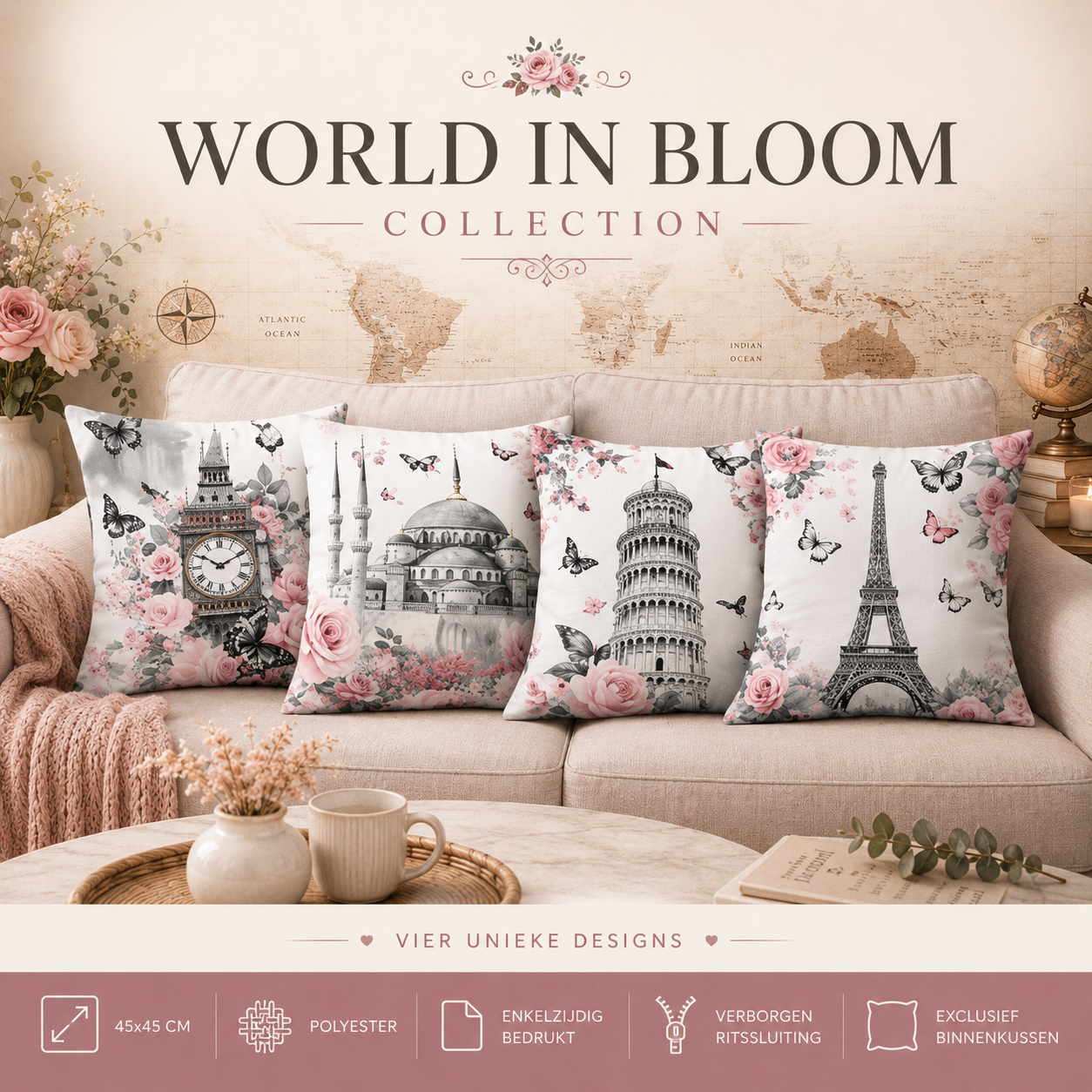World in Bloom Collection | Kussenhoezenwinkel