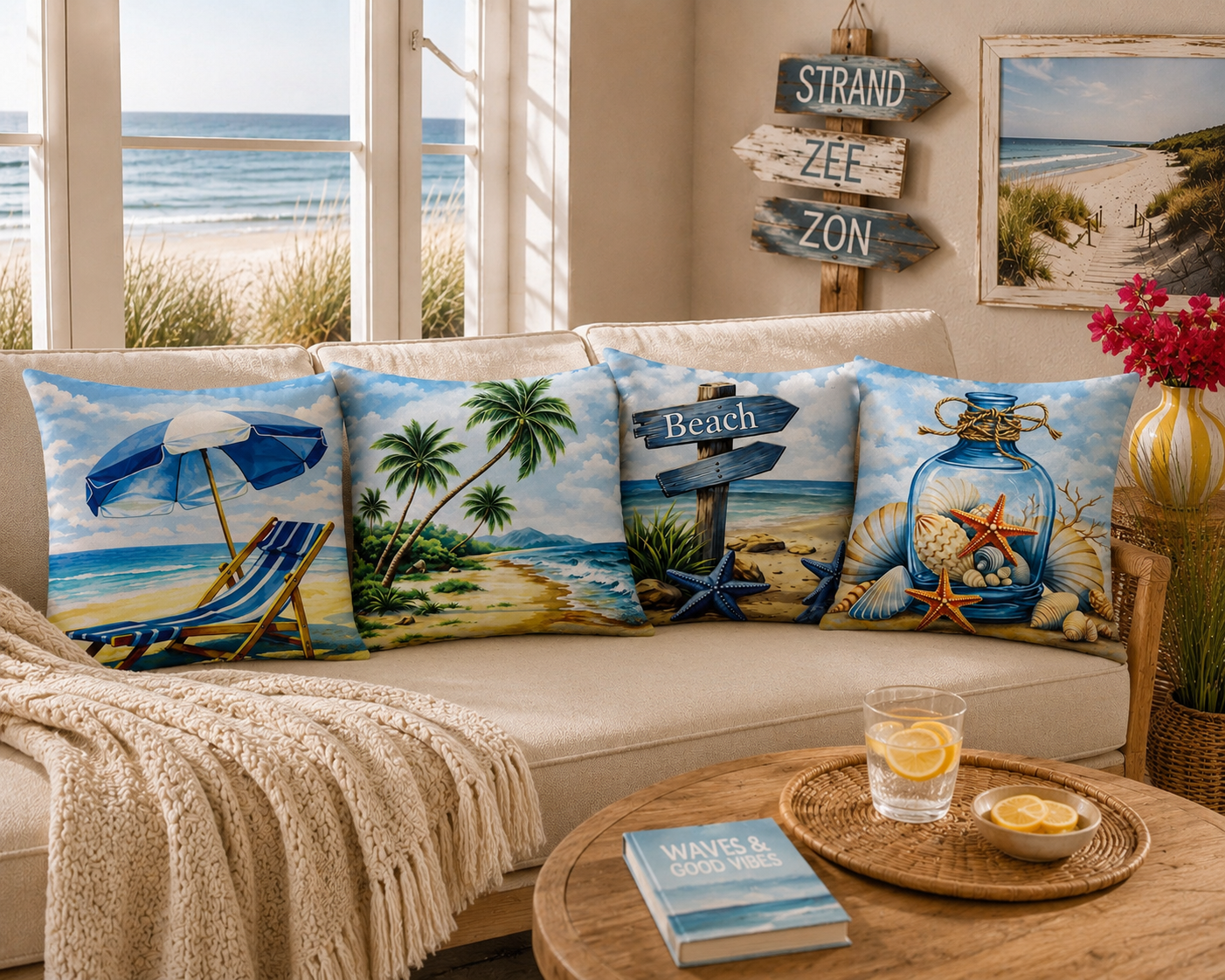 Coastal Breeze Collection kussenhoes 45x45 cm | Kussenhoezenwinkel