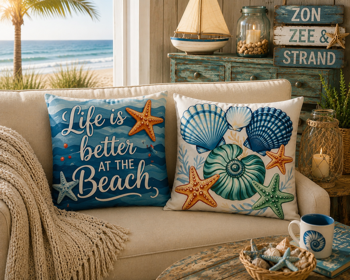 Coastal Treasures Collection - 45x45 cm