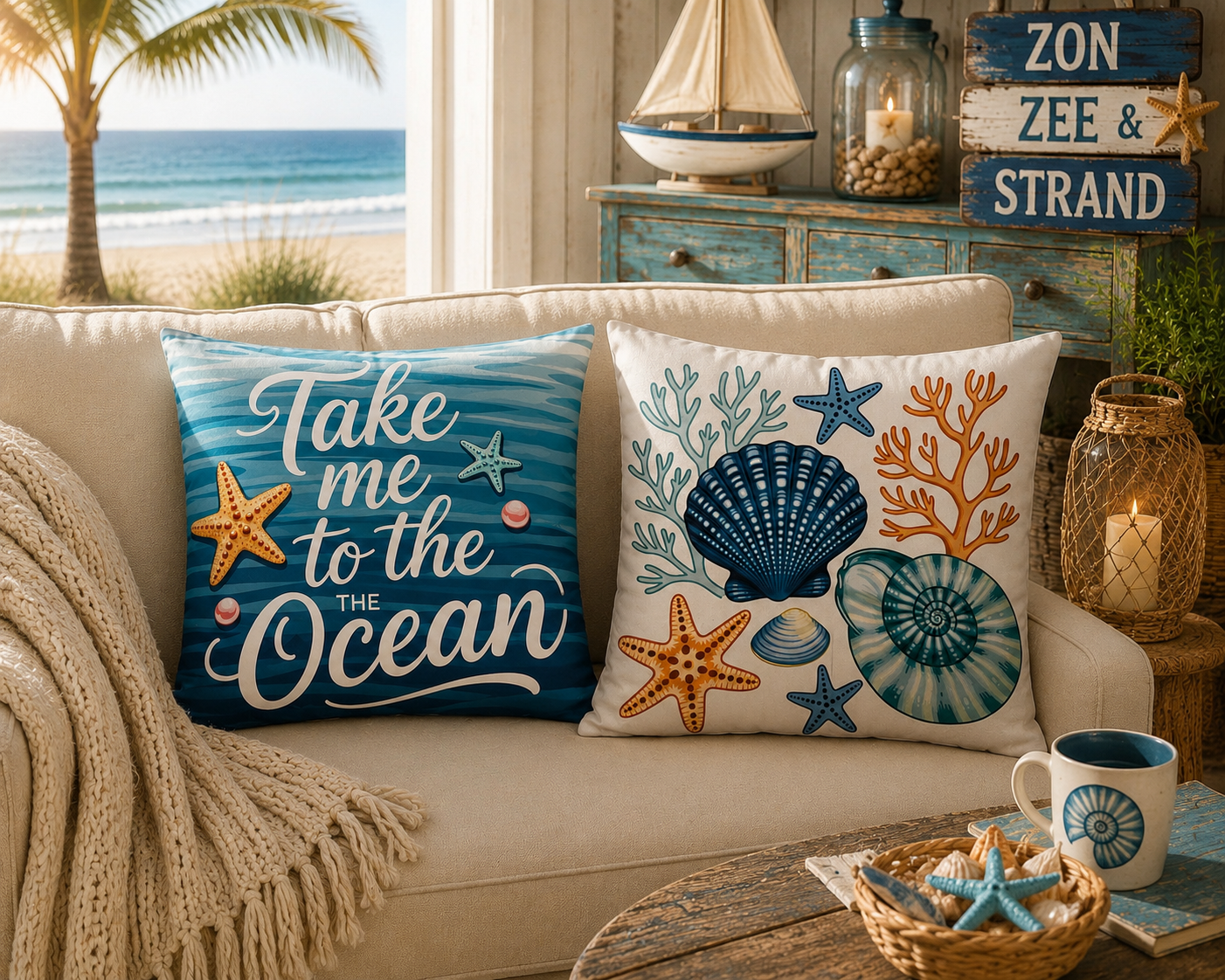 Coastal Treasures Collection - 45x45 cm