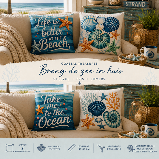 Coastal Treasures Collection - 45x45 cm