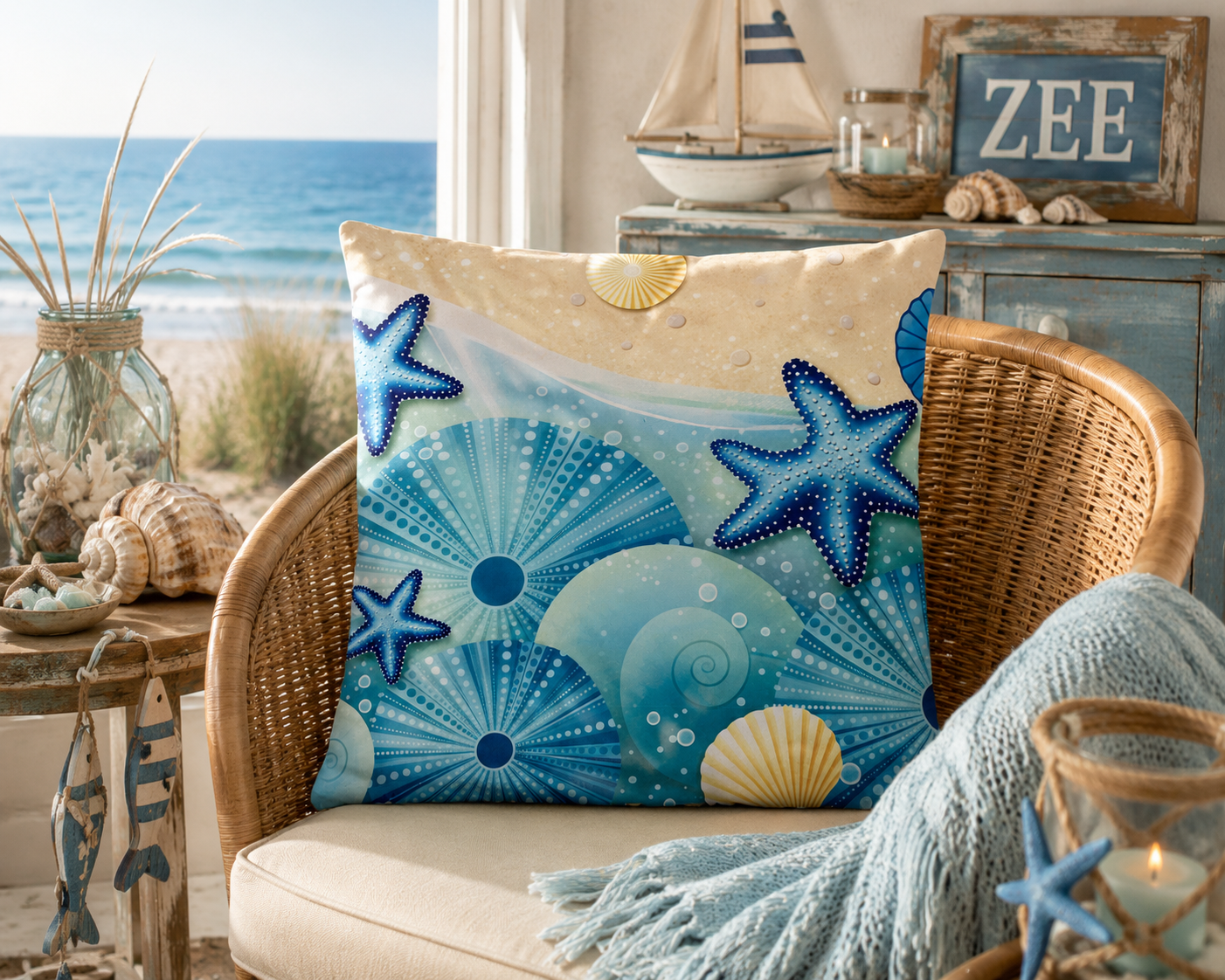 Seaside Treasures Collection Kussenhoes - 45x45 cm | Kussenhoezenwinkel