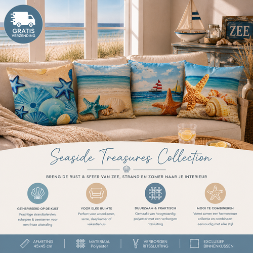 Seaside Treasures Collection - 45x45 cm